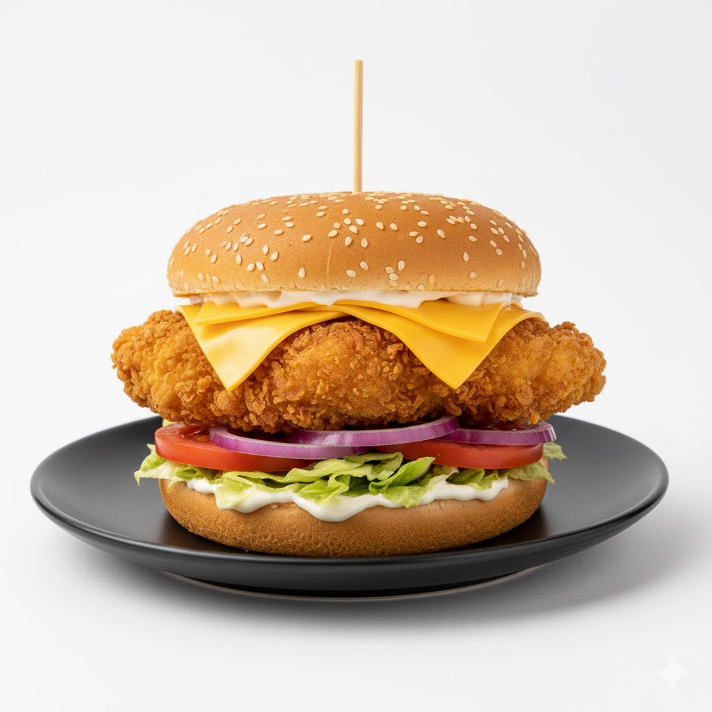 Chicken Crispy Cheese Burger